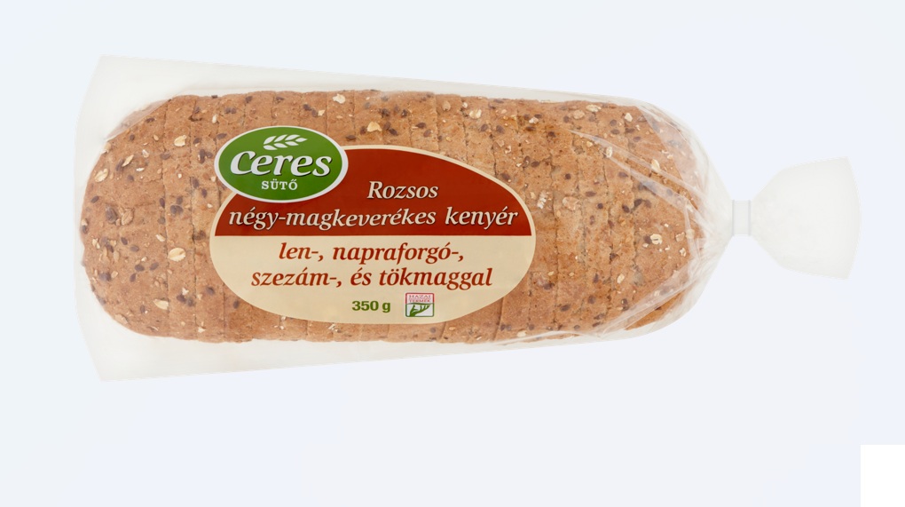 Rozsos négy-magkeverékes kenyér 350g